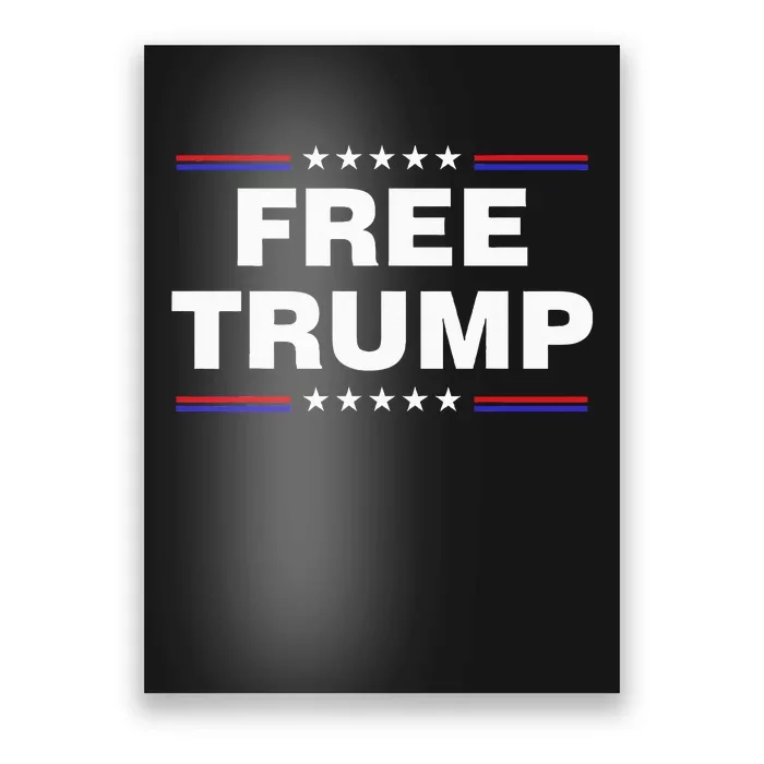 Free Trump 2024 Prison Maga Poster