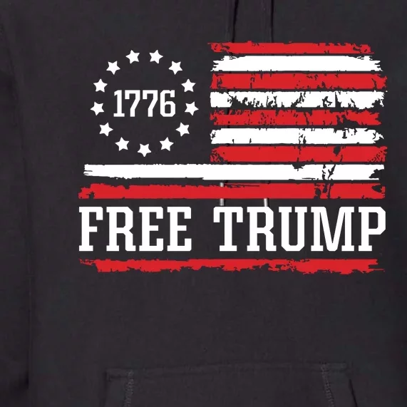 Free Trump 2024 Premium Hoodie