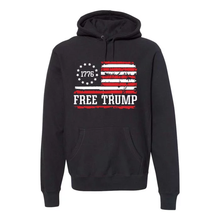 Free Trump 2024 Premium Hoodie