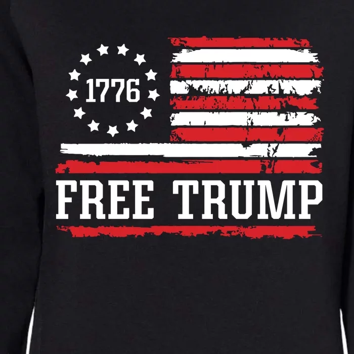 Free Trump 2024 Womens California Wash Sweatshirt