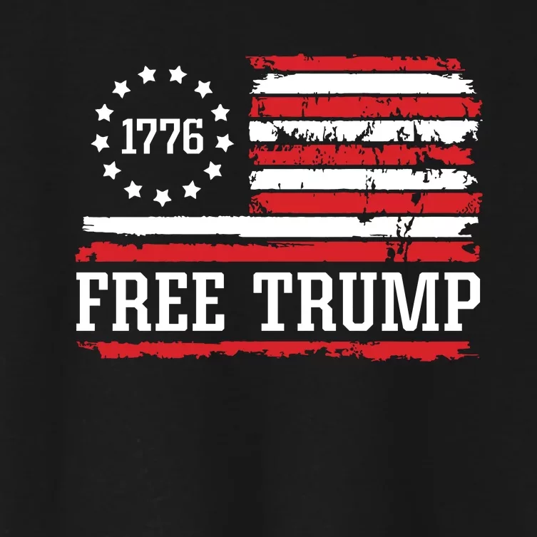 Free Trump 2024 Women's Crop Top Tee