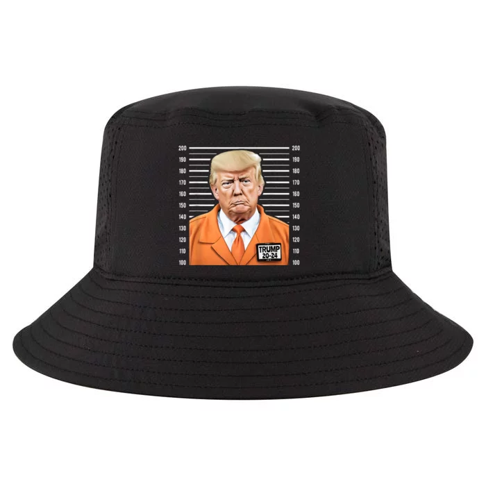 Funny Trump 2024 Prisoner Mugshot Cool Comfort Performance Bucket Hat