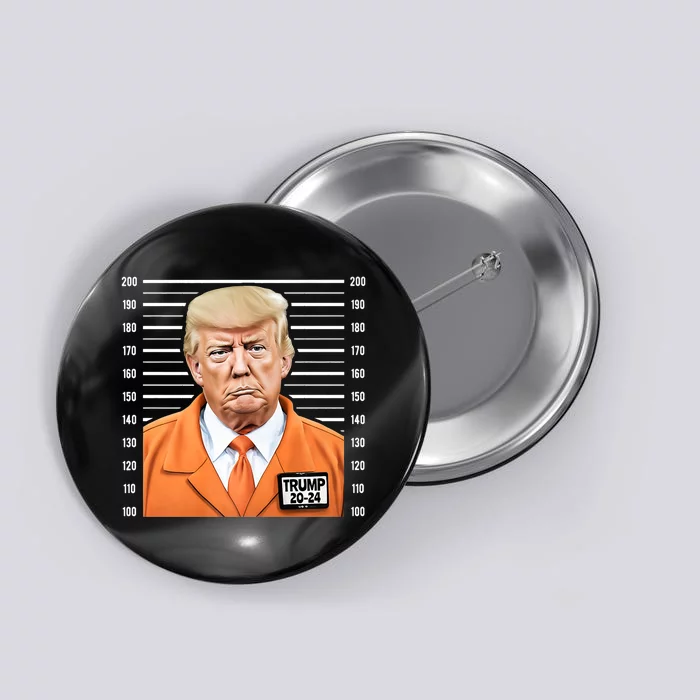 Funny Trump 2024 Prisoner Fake Mugshot Button