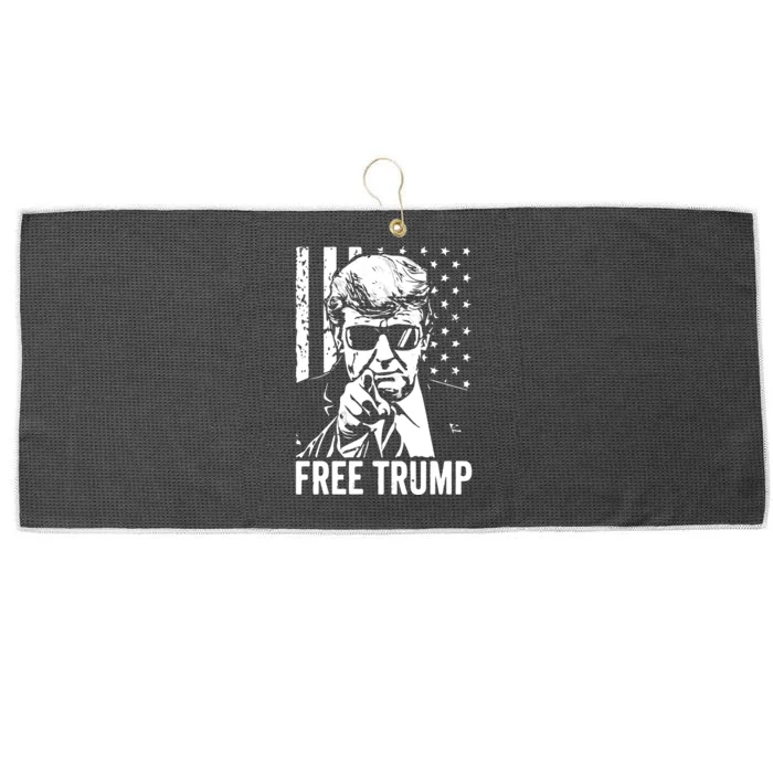 Free Trump 2024 Large Microfiber Waffle Golf Towel