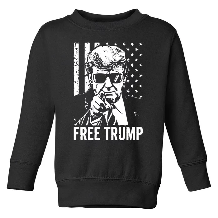 Free Trump 2024 Toddler Sweatshirt