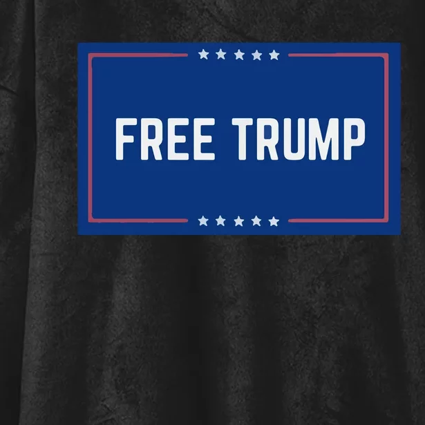 Free Trump 2024, Take America Hooded Wearable Blanket