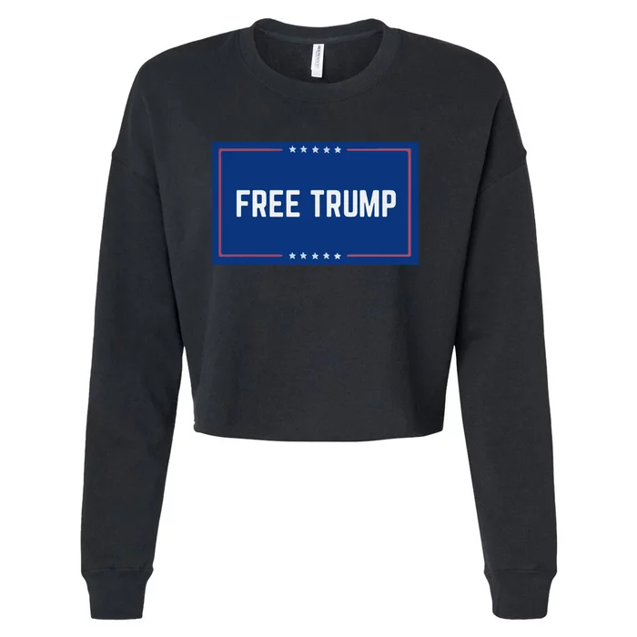 Free Trump 2024, Take America Cropped Pullover Crew