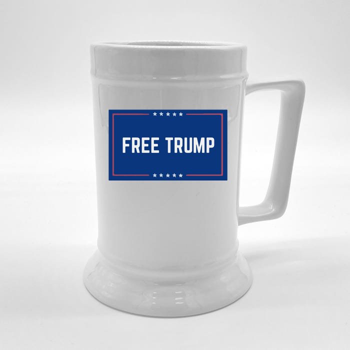 Free Trump 2024, Take America Front & Back Beer Stein