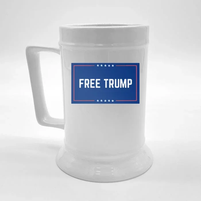 Free Trump 2024, Take America Front & Back Beer Stein