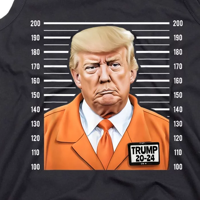 Funny Trump 2024 Prisoner Mugshot Tank Top