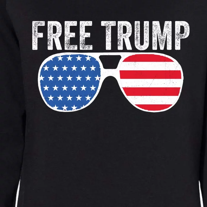 Free Trump 2024 Donald Trump USA Election Womens California Wash Sweatshirt