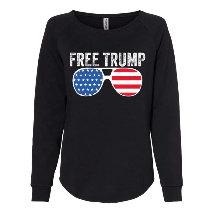 Free Trump 2024 Donald Trump USA Election Womens California Wash Sweatshirt