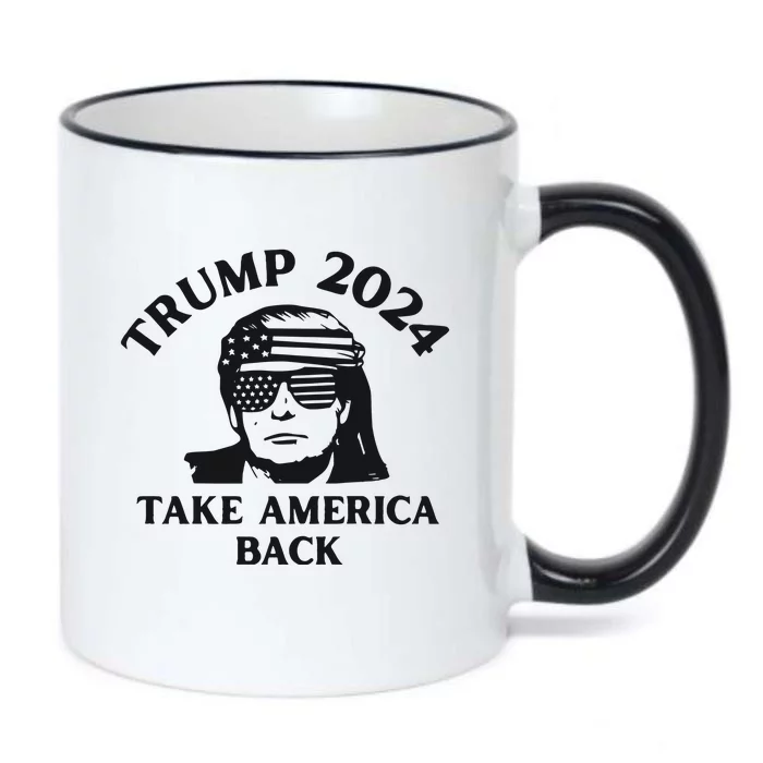 Funny Trump 2024 Take America Back Sunglasses Black Color Changing Mug