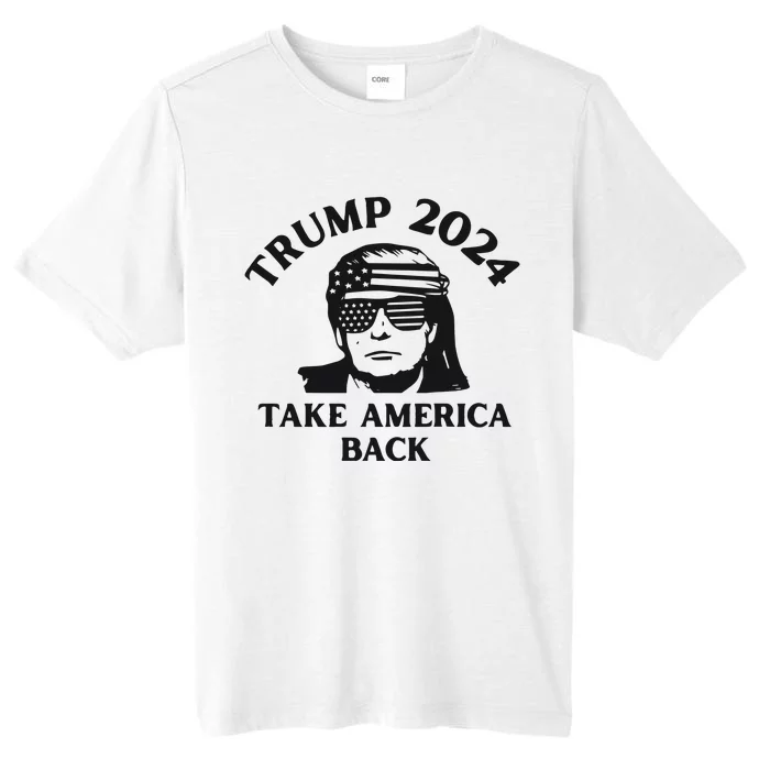 Funny Trump 2024 Take America Back Sunglasses ChromaSoft Performance T-Shirt