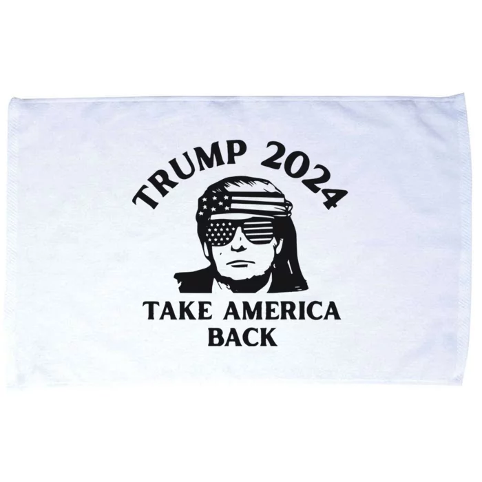 Funny Trump 2024 Take America Back Sunglasses Microfiber Hand Towel