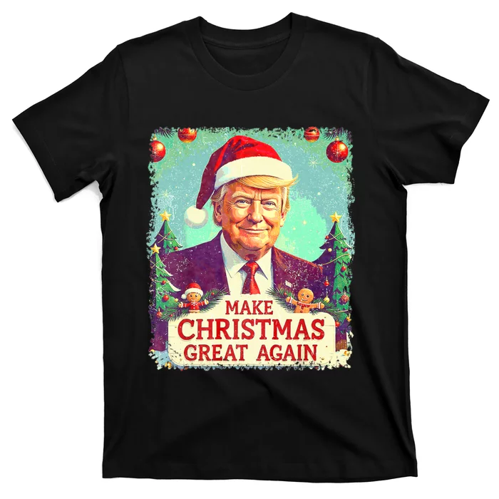 Funny Trump 2024 Make Christmas Great Again Ugly T-Shirt