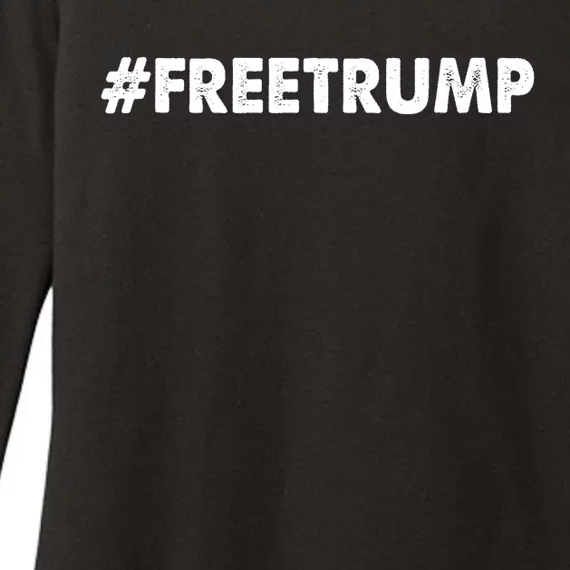 Free Trump 2024 Pro Donald Trump Womens CVC Long Sleeve Shirt