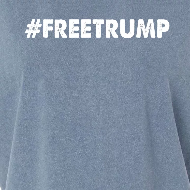 Free Trump 2024 Pro Donald Trump Garment-Dyed Women's Muscle Tee