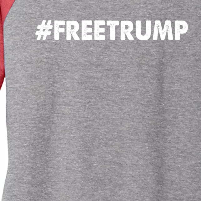 Free Trump 2024 Pro Donald Trump Women's Tri-Blend 3/4-Sleeve Raglan Shirt