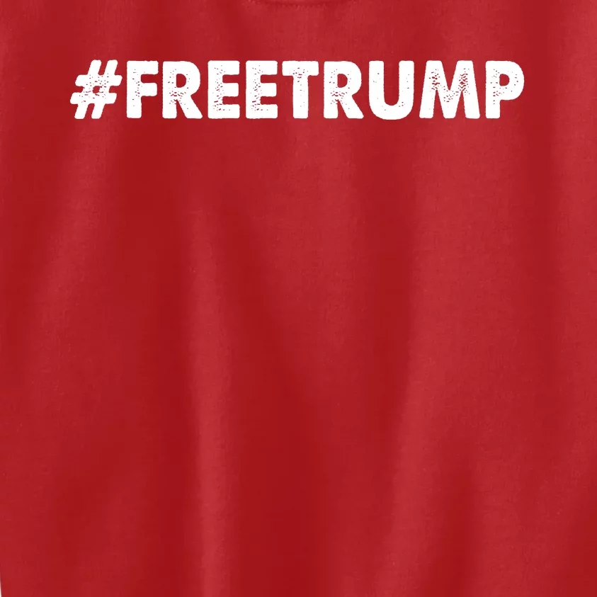 Free Trump 2024 Pro Donald Trump Kids Sweatshirt