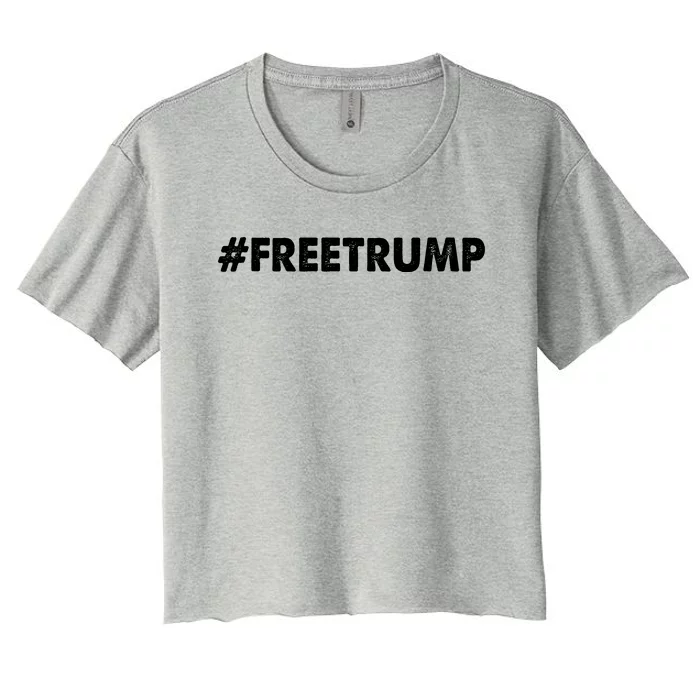 Free Trump 2024 Pro Donald Trump Women's Crop Top Tee