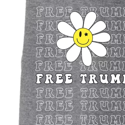 Free Trump 2024 Take America Back Vintage Patriotic Gift Doggie 3-End Fleece Hoodie