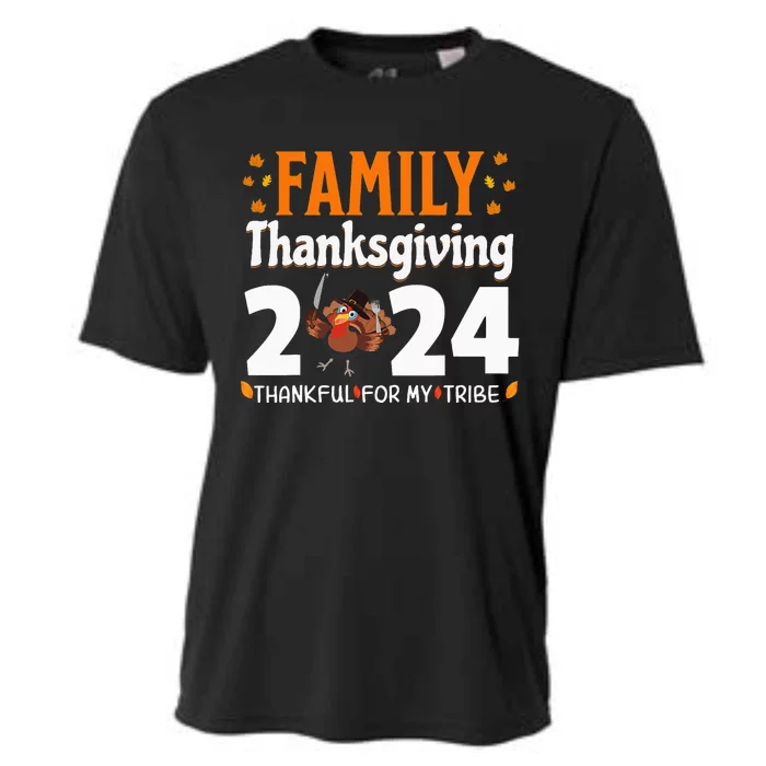 Family Thanksgiving 2024 Turkey Thanksgiving Matching Group Cooling Performance Crew T-Shirt