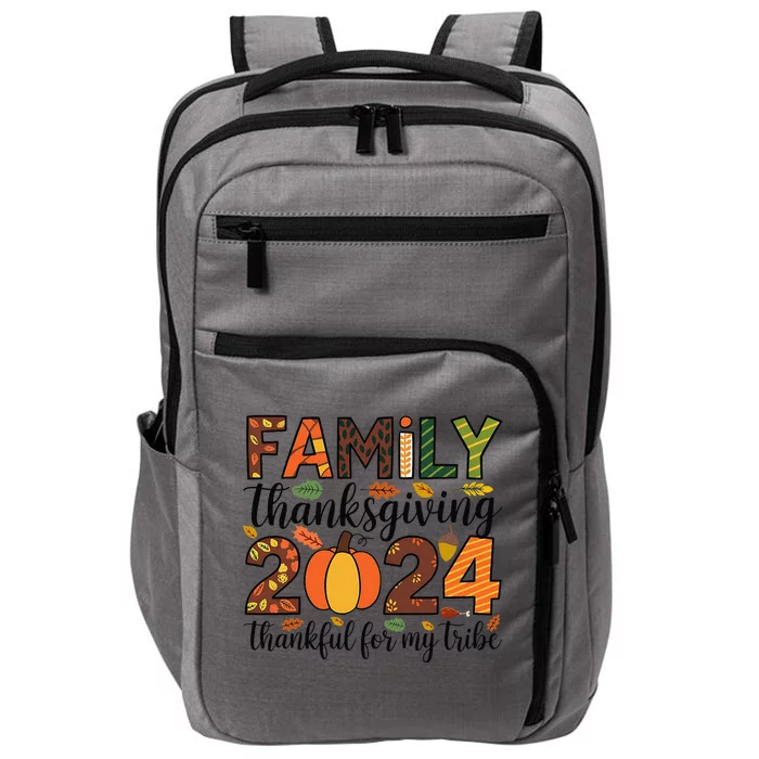 Family Thanksgiving 2024 Thankful For My Tribe Group Autumn Impact Tech Backpack