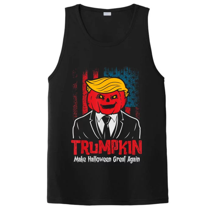 Funny Trumpkin 2024 Usa Make Halloween Great Again Performance Tank