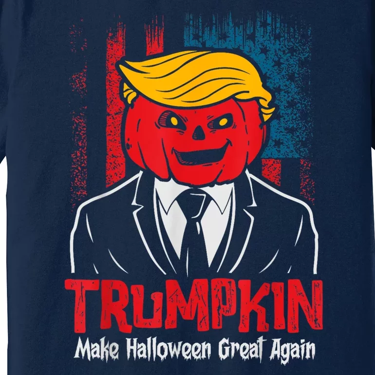 Funny Trumpkin 2024 Usa Make Halloween Great Again Premium T-Shirt