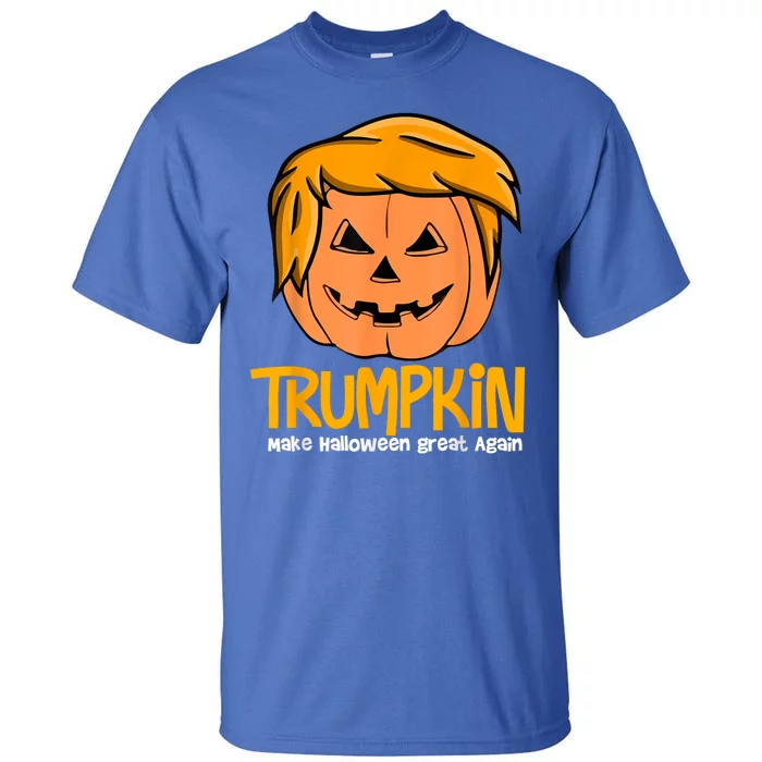 Funny Trumpkin 2024 Usa Make Halloween Great Again Tall T-Shirt