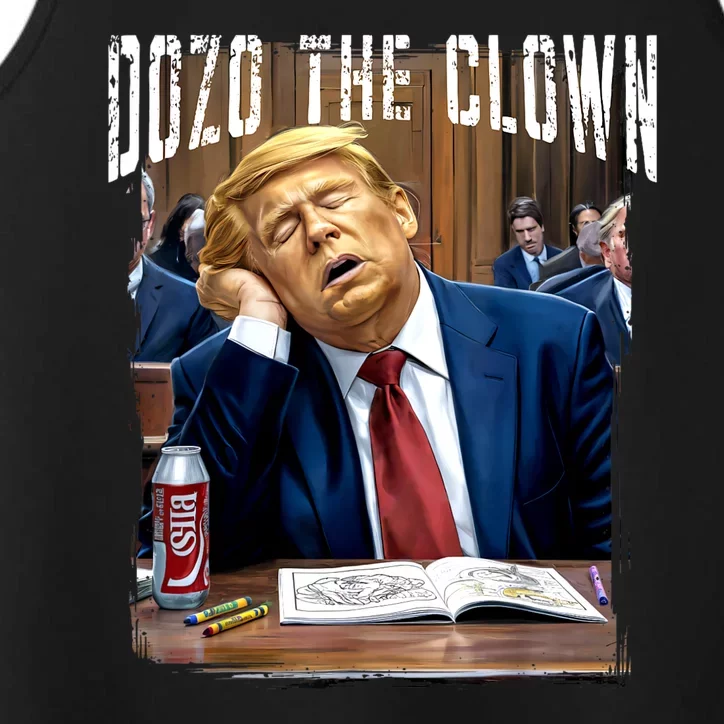 Funny Trump 2024 Clown Donald Trump Sleeping At Trial Performance Tank