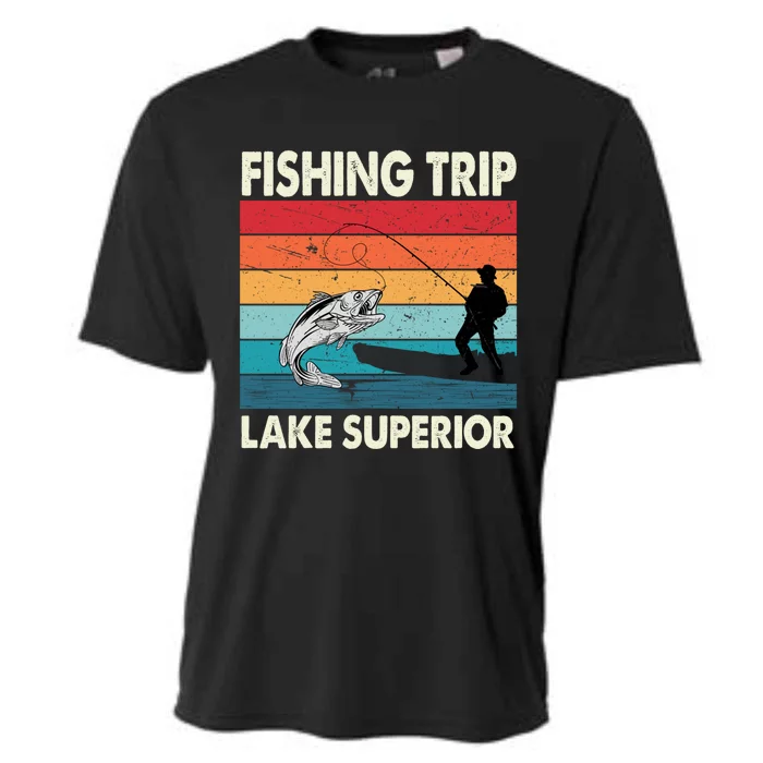 Fishing Trip 2024 Lake Superior Minnesota Gift Cooling Performance Crew T-Shirt