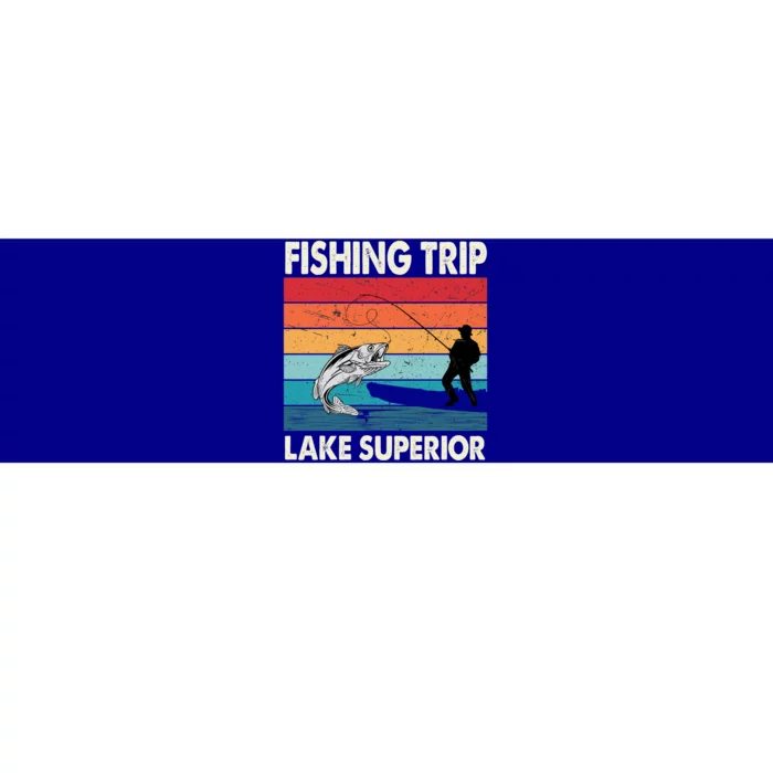 Fishing Trip 2024 Lake Superior Minnesota Gift Bumper Sticker