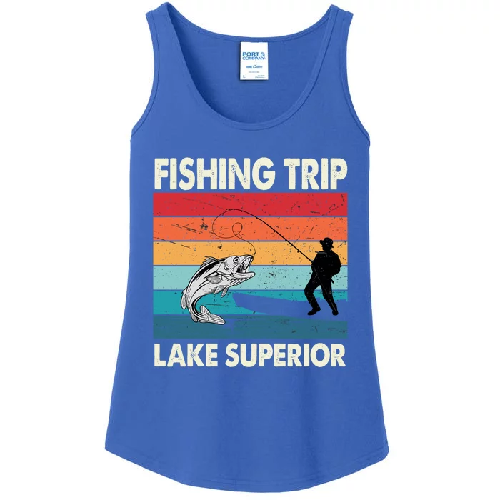 Fishing Trip 2024 Lake Superior Minnesota Gift Ladies Essential Tank