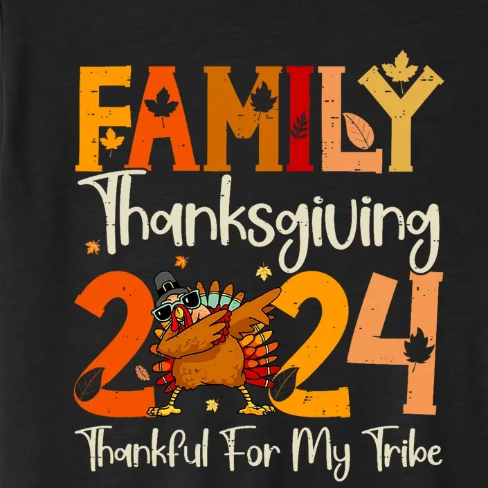 Family Thanksgiving 2024 Crew Dabbing Turkey Group Matching ChromaSoft Performance T-Shirt