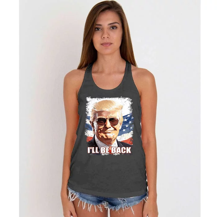 Funny Trump 2024 Presidential Campaign Women's Knotted Racerback Tank