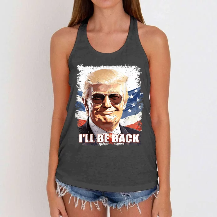 Funny Trump 2024 Presidential Campaign Women's Knotted Racerback Tank