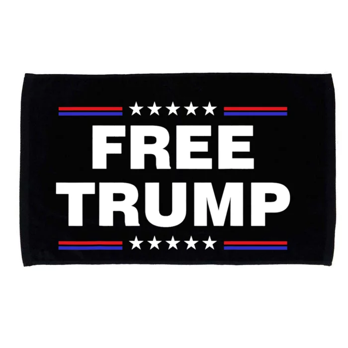 Free Trump 2024 Prison MAGA Trump Indicted Microfiber Hand Towel