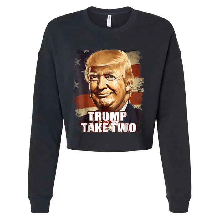 Funny Trump 2024 Quote Presidential Campaign Vintage Cropped Pullover Crew