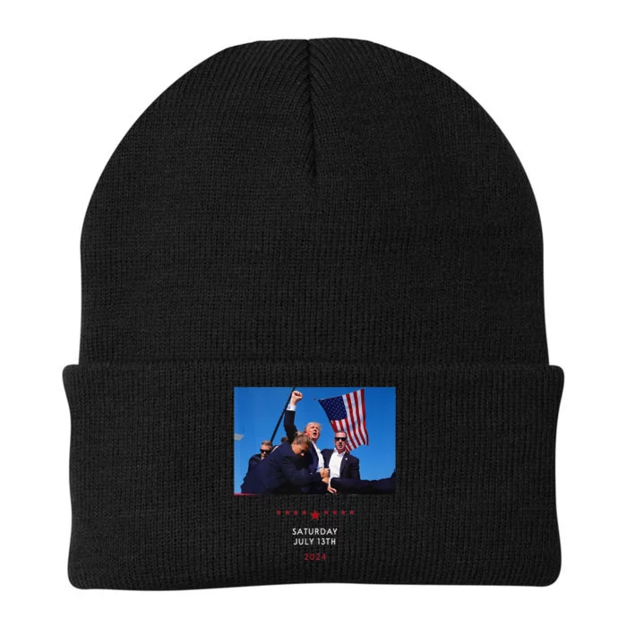 Funny Trump 2024 Shooting At Trump Rally In Pennsylvania Knit Cap Winter Beanie