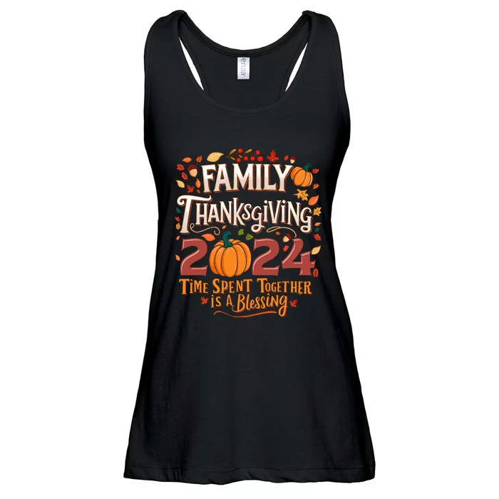 Family Thanksgiving 2024 Thanksgiving Crew Matching Group Ladies Essential Flowy Tank