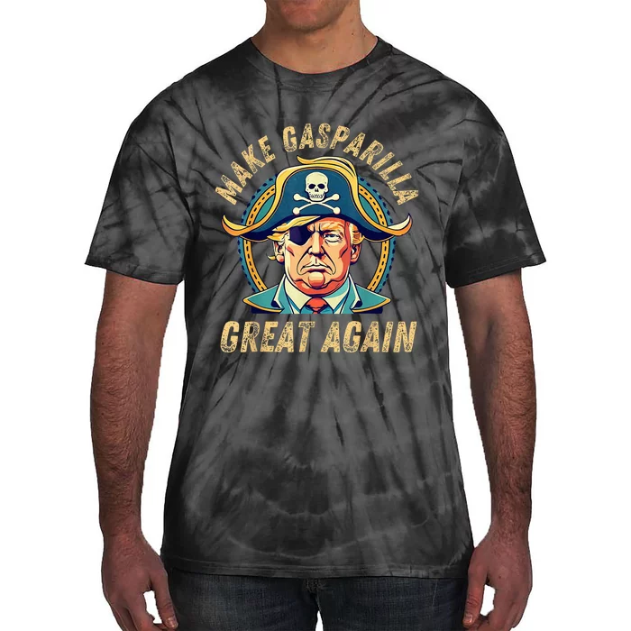 Funny Trump 2024 Make Gasparilla Great Again Gasparilla Tie-Dye T-Shirt