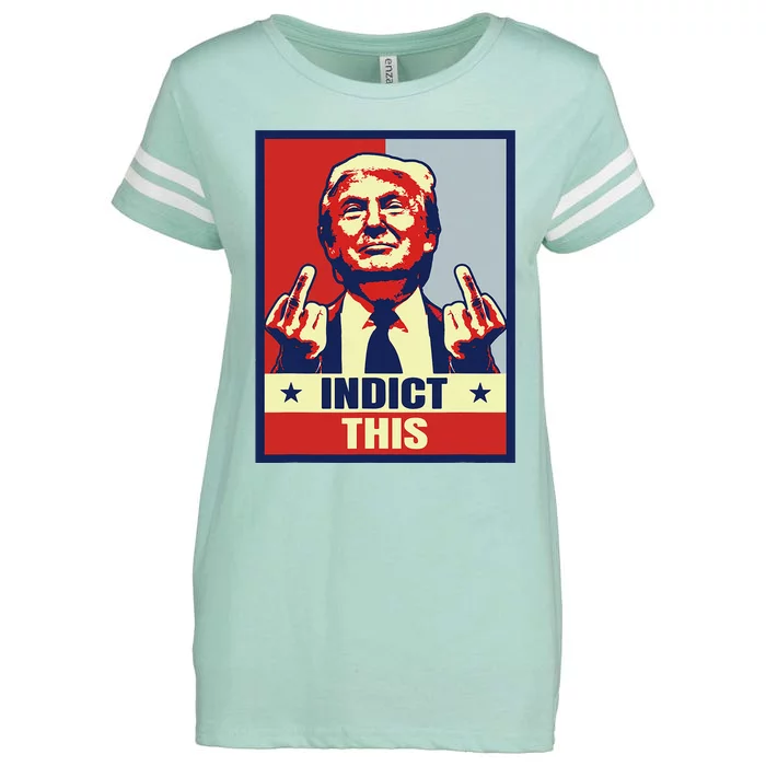 Funny Trump 2024 Enza Ladies Jersey Football T-Shirt