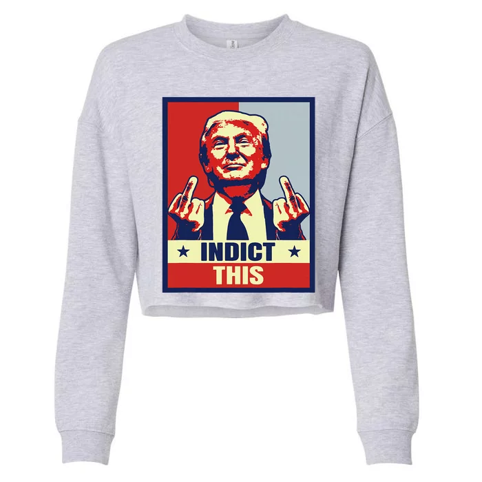 Funny Trump 2024 Cropped Pullover Crew