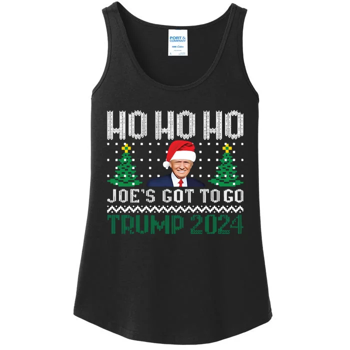 Funny Trump 2024 Christmas Sarcastic Trum Xmas Ladies Essential Tank