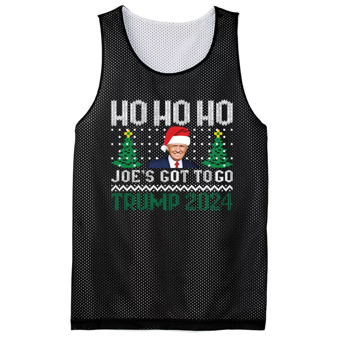 Funny Trump 2024 Christmas Sarcastic Trum Xmas Mesh Reversible Basketball Jersey Tank