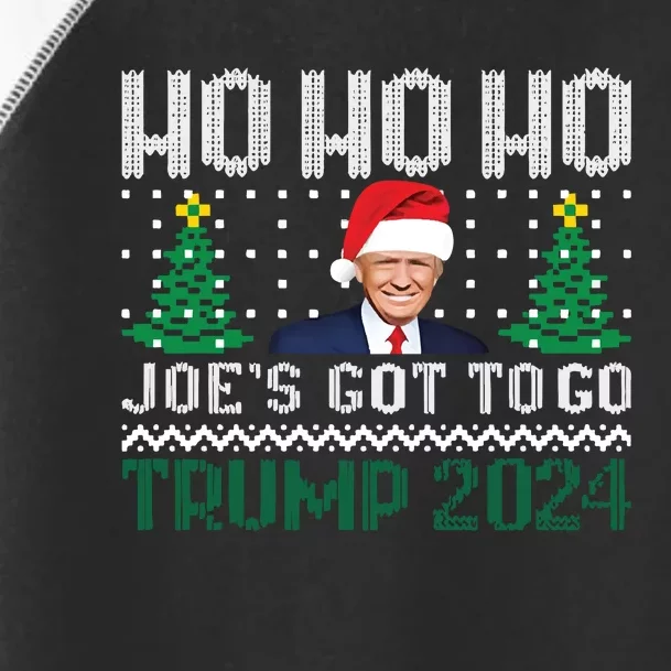 Funny Trump 2024 Christmas Sarcastic Trum Xmas Toddler Fine Jersey T-Shirt