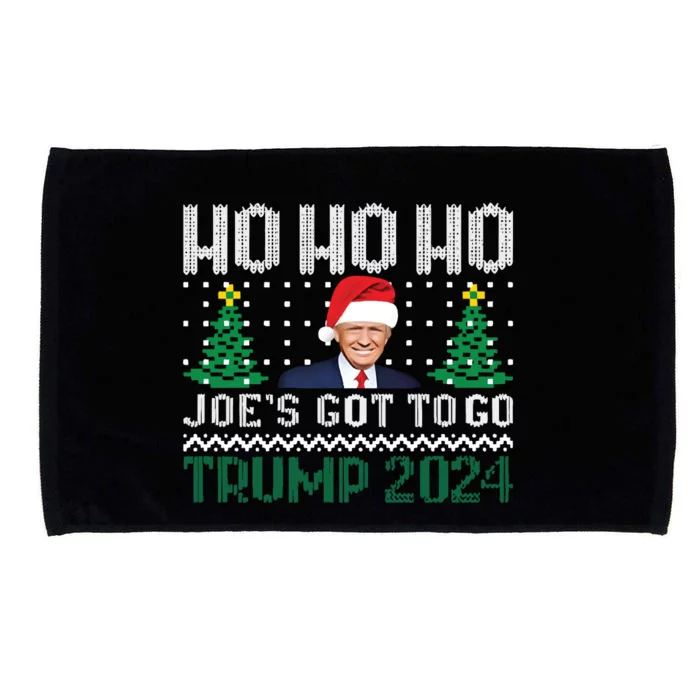 Funny Trump 2024 Christmas Sarcastic Trum Xmas Microfiber Hand Towel