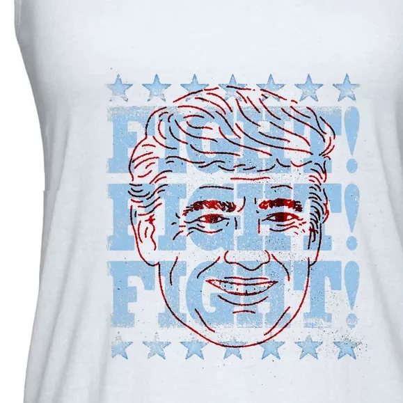 Fight ! Trump 2024 Ladies Essential Flowy Tank